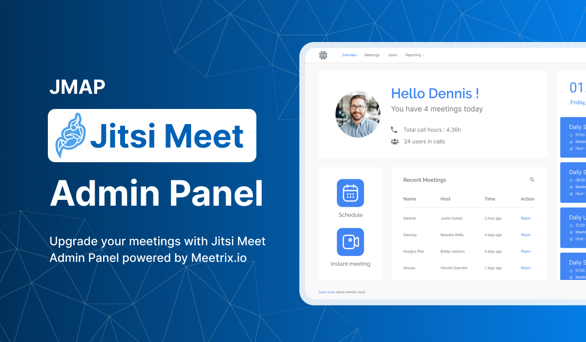 Looking for a hassle-free Meeting Management System? Jitsi Meet Admin Panel is here for you.