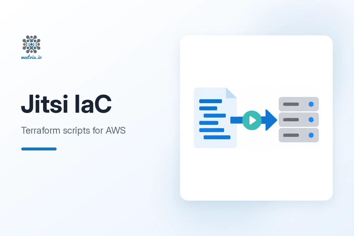 Jitsi infrastructure as code with Terraform on AWS