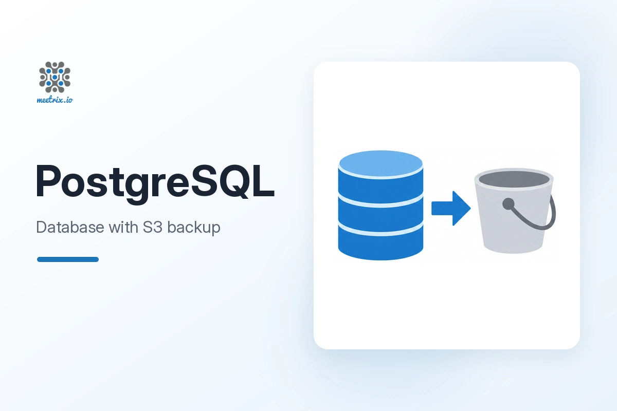 PostgreSQL with S3 Backup