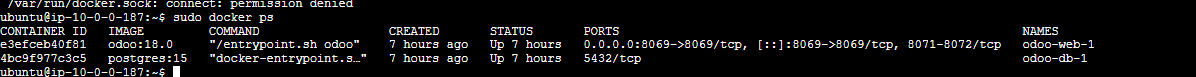 Check docker logs