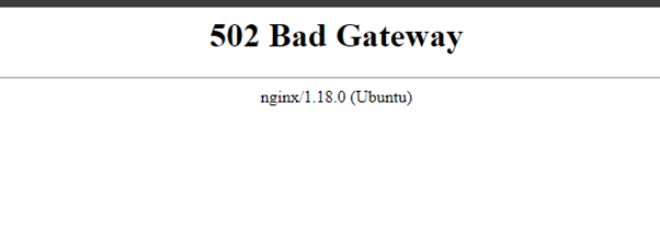 502 Bad Gateway error page returned by nginx while OpenHands is still starting up