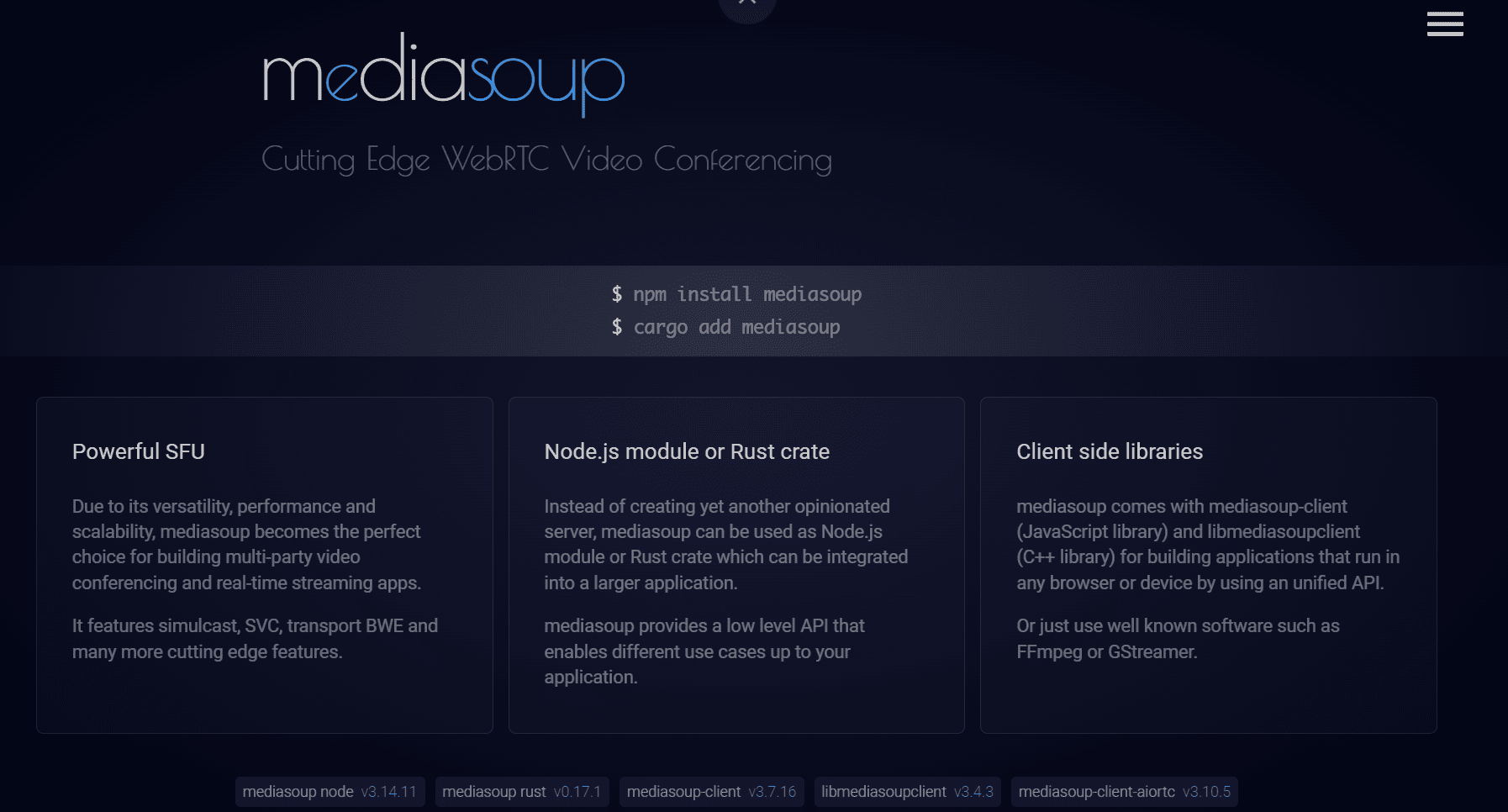 Máy chủ phương tiện WebRTC Mediasoup